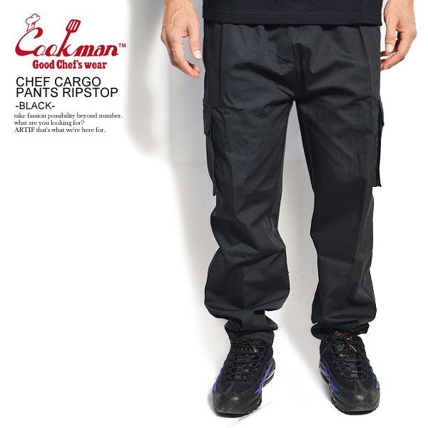 楽天市場 Cookman クックマン Chef Cargo Pants Ripstop Black メンズ パンツ シェフパンツ イージーパンツ カーゴパンツ ストリート おしゃれ かっこいい カジュアル ファッション Cookman ａｒｔｉｆ