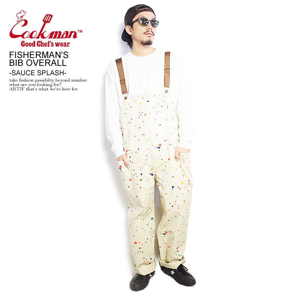 ライオン丸様専門新品未使用　クックマン オーバーオール　コーデュロイ　M Cookman クックマン フィッシャーマンズ ビブ オーバーオール