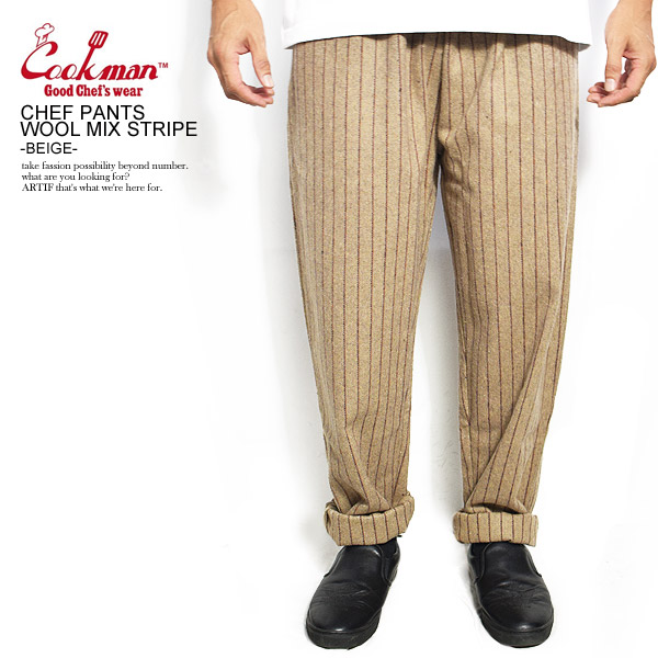 楽天市場】クックマン シェフパンツ COOKMAN CHEF PANTS WOOL