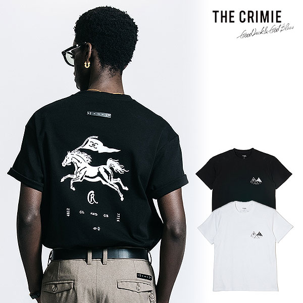 2026 春夏 先行予約 4月上旬~中旬入荷予定 CRIMIE クライミー FLAG & CR MUSUTANG T SHIRT Tシャツ 送料無料 キャンセル不可|ARTIF