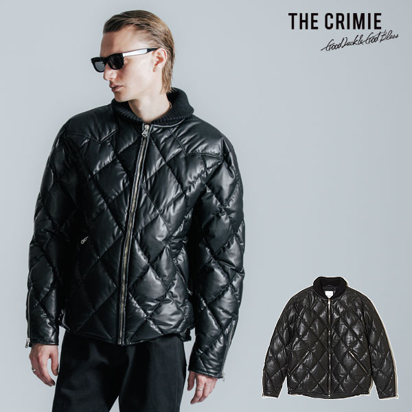 楽天市場】クライミー CRIMIE DIAMOND QUILT LAMB LEATHER DOWN JACKET