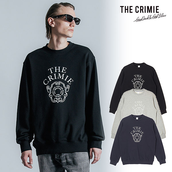 CRIMIE クライミー EMBLEM LOGO CREW NECK SWEAT メンズ スウェット トレーナー ヘビーウェイト 送料無料 ストリート