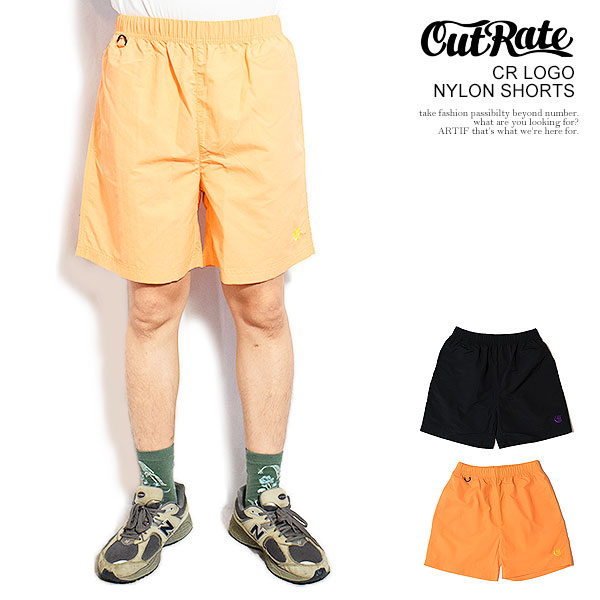 CUTRATE カットレイト CR LOGO NYLON SHORTS cutrate メンズ ショートパンツ ナイロンショーツ イージーショーツ 送料無料 ストリート｜ＡＲＴＩＦ