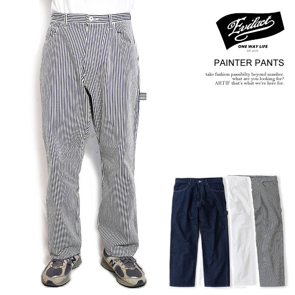 美品　EVILACT ヒッコリーパンツ　W36 イーブルアクト　bluco EVILACT PAINTER PANTS hickory | EVILACT (イーブルアクト
