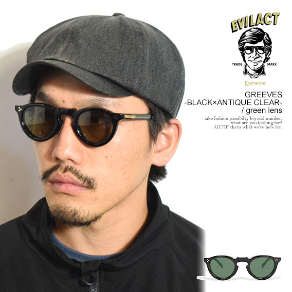 楽天市場】EVILACT EYEWEAR イーブルアクト アイウェア ACE -GREEN