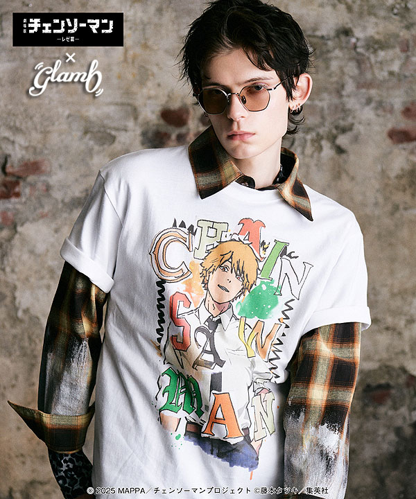 glamb グラム チェンソーマンコラボ Tシャツ パワー ホワイト M 予約商品】glamb (グラム)×チェンソーマン Power T White