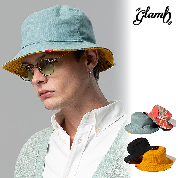 2026 春 先行予約 3月下旬～4月上旬入荷予定 glamb グラム Reversible Bucket Hat ハット リバーシブルバケットハット 送料無料 キャンセル不可