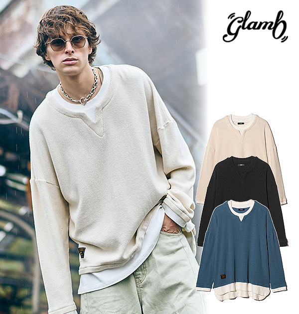 2026 春 先行予約 2月下旬～3月上旬入荷予定 glamb グラム Layered Skipper Cutsew Tシャツ レイヤードスキッパーカットソー 送料無料 キャンセル不可｜ＡＲＴＩＦ