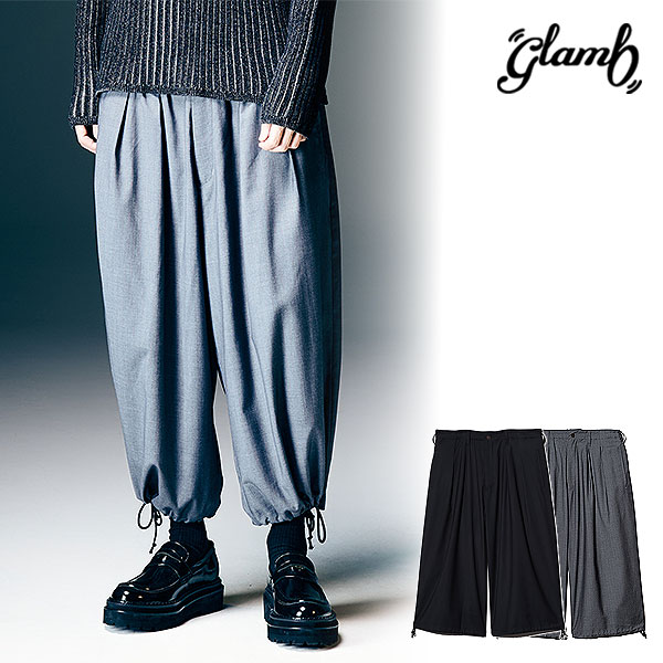 2026 春 先行予約 2月下旬～3月上旬入荷予定 glamb グラム Easy Wide Cropped Pants パンツ イージーワイドクロップドパンツ 送料無料 キャンセル不可