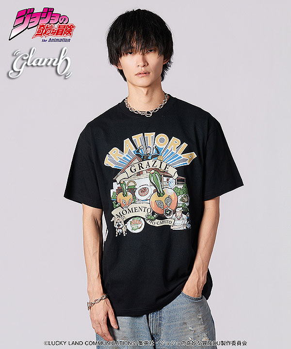 glamb×ジョジョの奇妙な冒険 ダイヤモンドは砕けない glamb グラム Tonio's Stand T-shirts メンズ Tシャツ コラボ 送料無料