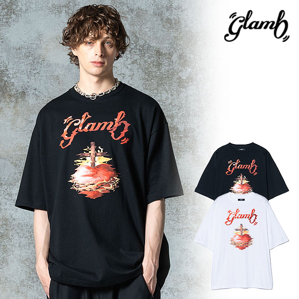 glamb グラム Crunch Cross Heart T-shirt クランチ クロスハート Tシャツ 送料無料