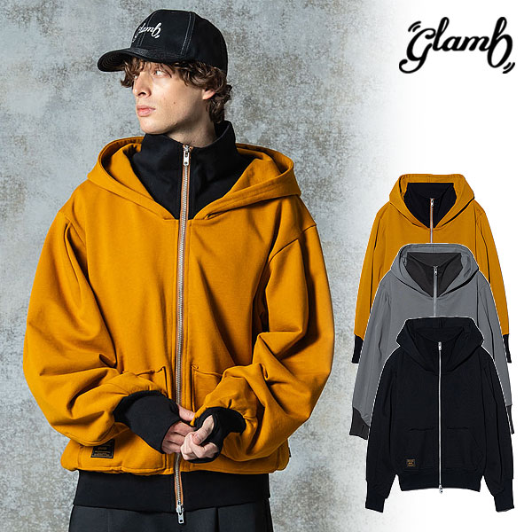 glamb Casino Monogram Hoodie ジップアップパーカー Casino Monogram Hoodie / カジノモノグラムフーディ（パーカー