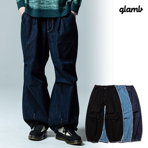 今だけ値下げ　【glamb】二ータックデニム 楽天市場】20％OFF SALE セール glamb グラム Knee Tuck Denim