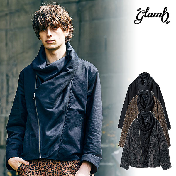 glamb グラム STUNN Drape Neck Jacket スタンドレープネックジャケット ジャケット 送料無料｜ＡＲＴＩＦ
