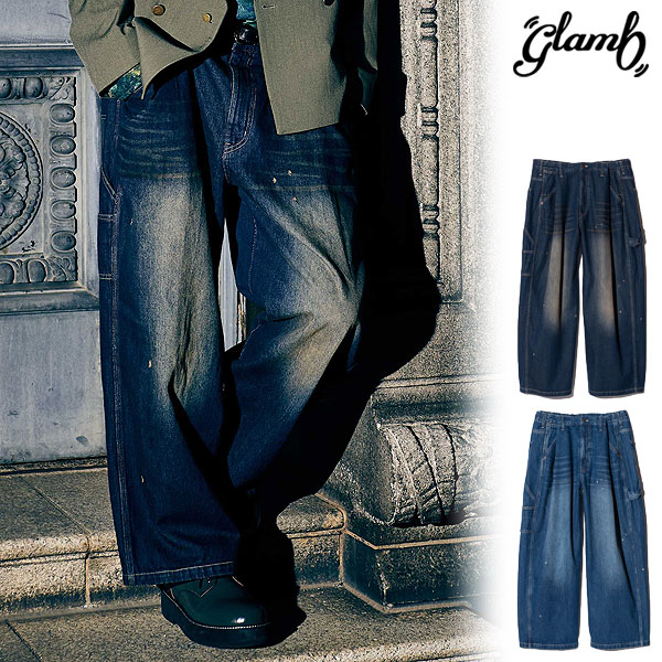 glamb グラム Red Dirt Work Denim レッドダートワークデニム パンツ 送料無料|ARTIF