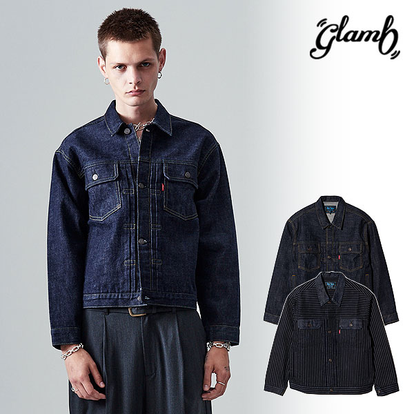 2025 冬 先行予約 12月下旬～1月上旬入荷予定 glamb グラム Blue Noise Denim Jacket ブルーノイズデニムジャケット ジャケット 送料無料 キャンセル不可