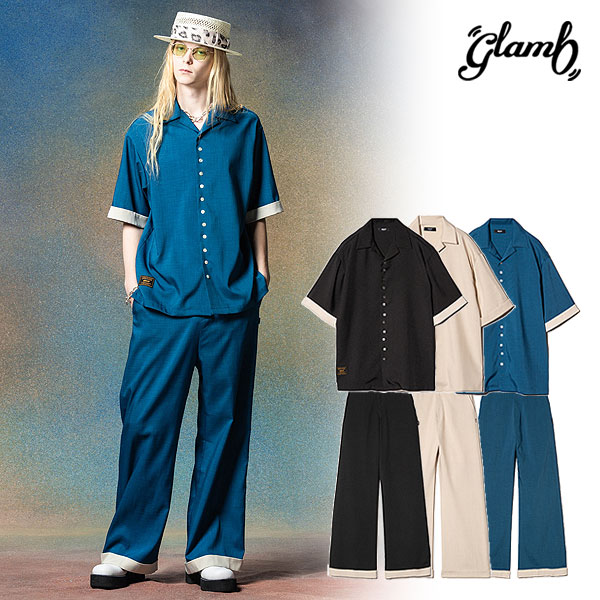glamb グラム Suit Fabric Pajamas Set Up スーツファブリックパジャマセットアップ セットアップ 送料無料