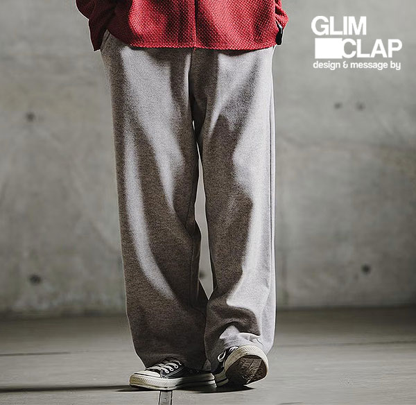 2026 秋冬 1st 先行予約 8月下旬～9月上旬入荷予定 GLIMCLAP グリムクラップ Knit-Like Jersey Wide Straight Trousers メンズ パンツ 送料無料 キャンセル不可｜ＡＲＴＩＦ