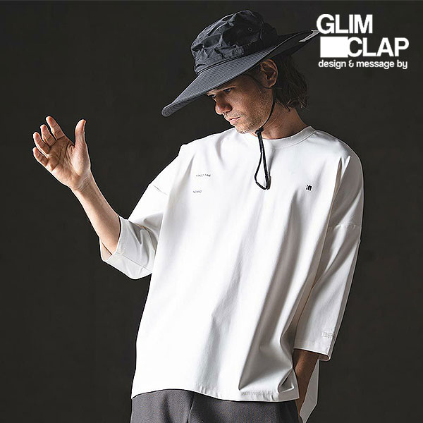 2026 春夏 1st 先行予約 3月上旬～中旬入荷予定 GLIMCLAP グリムクラップ Airy Smooth Fabric 3/4 Sleeve T-Shirt メンズ Tシャツ 送料無料 キャンセル不可｜ＡＲＴＩＦ
