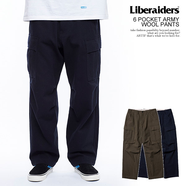 30％OFF SALE セール Liberaiders リベレイダース 6 POCKET ARMY WOOL PANTS メンズ パンツ アーミー BDUパンツ カーゴパンツ 送料無料 ストリート