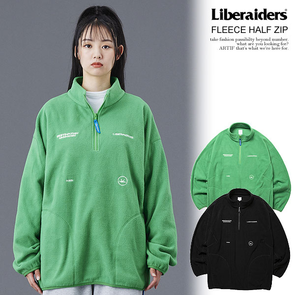 20％OFF SALE セール Liberaiders リベレイダース FLEECE HALF ZIP メンズ トップス ハーフジップ プルオーバー フリース 送料無料 ストリート
