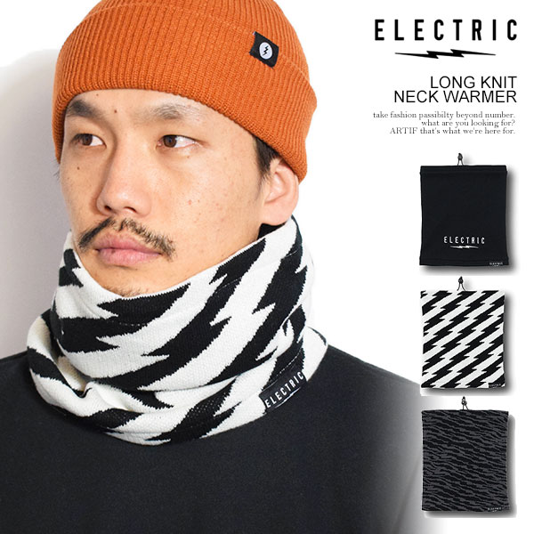 ELECTRIC エレクトリック LONG KNIT NECK WARMER メンズ ネックウォーマー スヌード ロングタイプ アウトドア レジャー 送料無料 ストリート