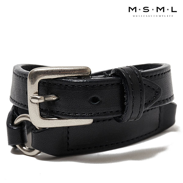 50％OFF SALE セール MSML エムエスエムエル SWITCHING LEATHER BRACELET メンズ ブレスレット レザーブレスレット 送料無料 msml