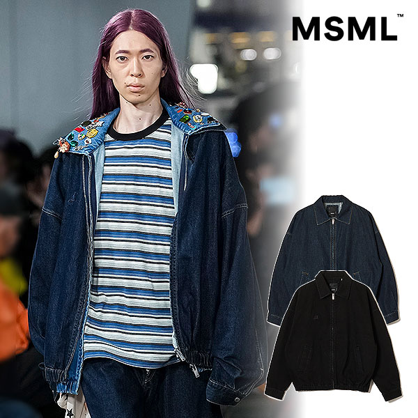 2026 春夏 先行予約 3月中旬～下旬入荷予定 MSML エムエスエムエル DENIM BLOUSON / ONE WASHED ジャケット 送料無料 キャンセル不可