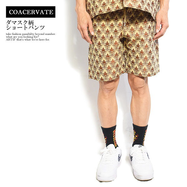 モデル Coacervate パンツ ショーツ ショートパンツ 送料無料 ストリート ａｒｔｉｆ コアセルベート レオパードショートパンツ メンズ パンツです