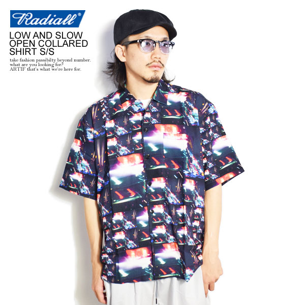 40％OFF SALE セール RADIALL ラディアル LOW AND SLOW - OPEN COLLARED SHIRT S/S radiall メンズ シャツ オープンカラーシャツ 半袖 総柄 送料無料 ストリート