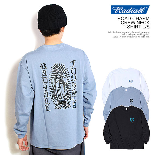 RADIALL ラディアル ROAD CHARM - CREW NECK T-SHIRT L/S radiall メンズ Tシャツ 長袖 ロンT 送料無料 ストリート