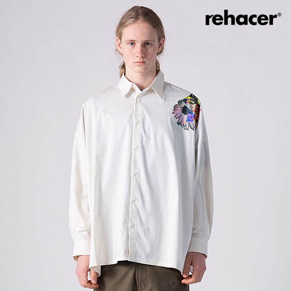 2026 春夏 vol.2 先行予約 6月下旬～7月上旬入荷予定 rehacer レアセル &times; everglouu Art bloom Dolman Shirt メンズ シャツ 送料無料 キャンセル不可｜ＡＲＴＩＦ