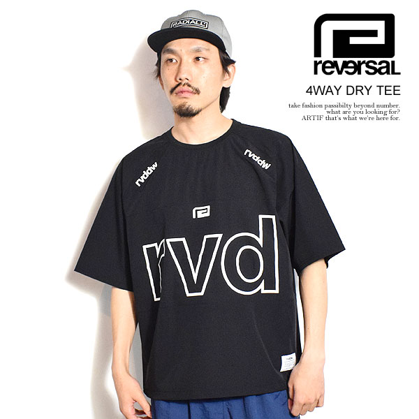 20％OFF SALE セール reversal リバーサル rvddw 4WAY DRY TEE メンズ Tシャツ 5部袖 4WAYストレッチ ラグランスリーブ 送料無料 ストリート