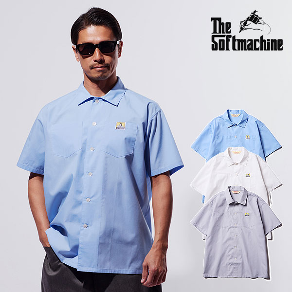 2025 夏 先行予約 6月～7月入荷予定 SOFTMACHINE ソフトマシーン EDWARD SHIRTS S/S(S/S SHIRTS) メンズ シャツ 送料無料 キャンセル不可