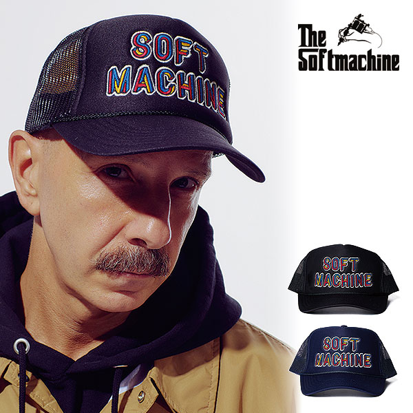 2026 春夏 先行予約 4月～5月入荷予定 SOFTMACHINE ソフトマシーン MULTIPLE LOGO CAP (MESH CAP) メンズ キャップ 送料無料 キャンセル不可