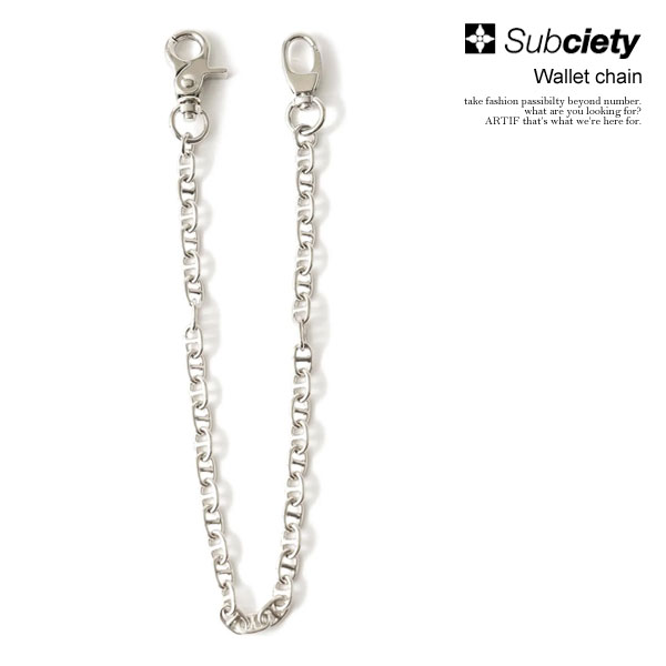SUBCIETY サブサエティ Wallet chain subciety メンズ ウォレットチェーン 真鍮製 キーチェーン 送料無料 ストリート