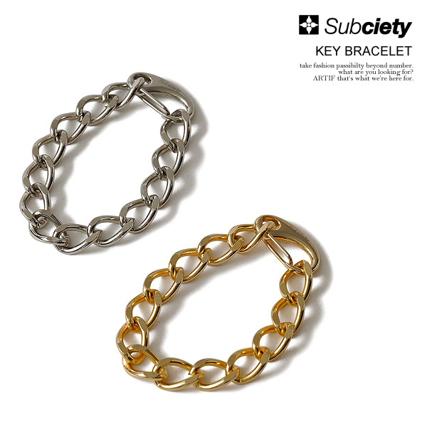 SUBCIETY サブサエティ KEY BRACELET subciety メンズ ブレスレット チェーンブレスレット 真鍮 アクセサリー 送料無料 ストリート