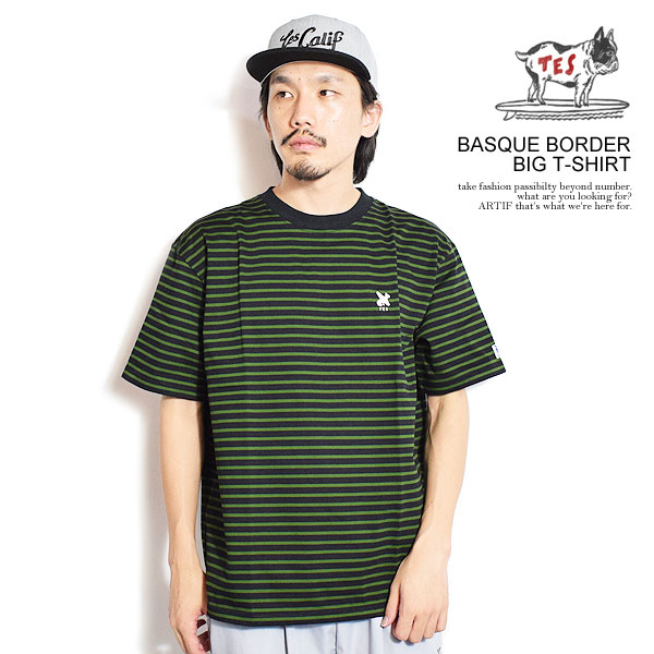 The Endless Summer エンドレスサマー TES BASQUE BORDER BIG T-SHIRT メンズ Tシャツ 半袖 TES ボーダーTシャツ 送料無料 ストリート