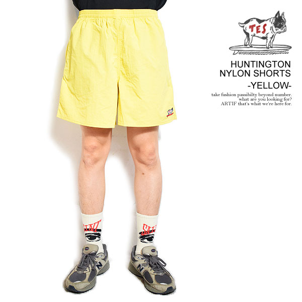 The Endless Summer エンドレスサマー HUNTINGTON NYLON SHORTS -YELLOW- メンズ ショートパンツ ショーツ ナイロンショーツ 送料無料 ストリート