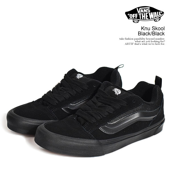 楽天市場】ヴァンズ スニーカー VANS Knu Skool Black/Black