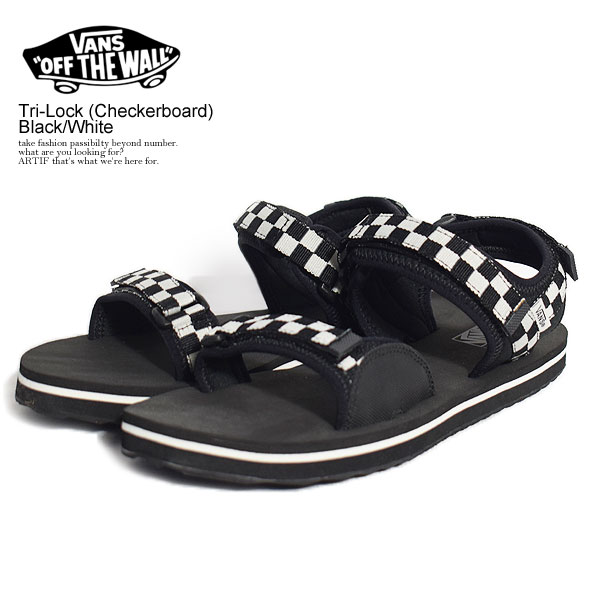 楽天市場 Vans バンズ Tri Lock Checkerboard Black White メンズ サンダル スポーツサンダル スポサン トライロック ヴァンズ 送料無料 ストリート おしゃれ かっこいい カジュアル ファッション 正規品 正規取扱店 ａｒｔｉｆ