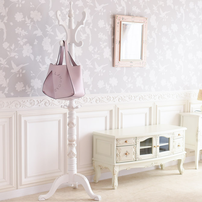 楽天市場】ロココ調 コートハンガー ハンガーラック ポールハンガー