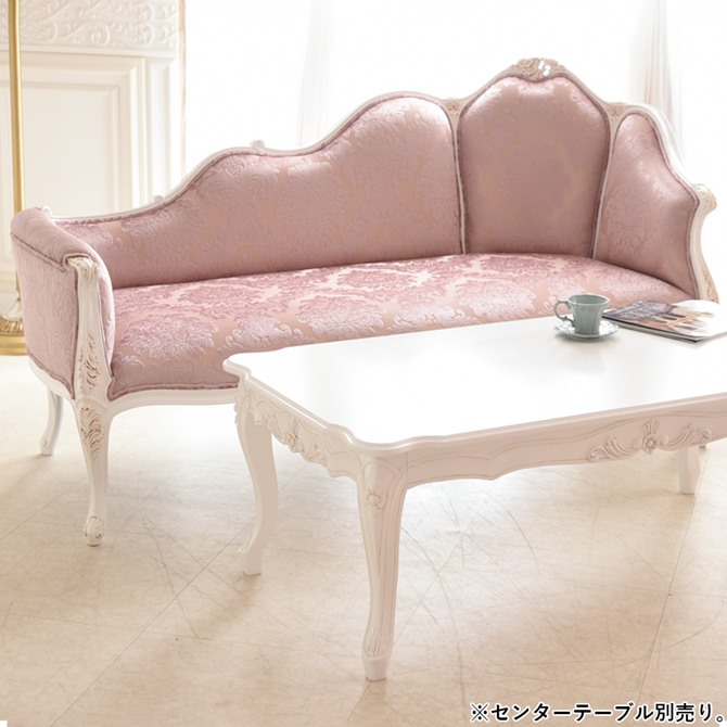 《周年記念フェア_8/3まで》 ▲11月末入荷予定▲ ソファ ソファー カウチソファ ソファーベッド ジュリア 幅168cm カウチソファー ホワイト アンティーク調 ロココ調 姫系 猫脚 ヨーロピアン 輸入家具 オシャレ 白家具 北欧 クラシック かわいい｜輸入家具専門店アートイタリア