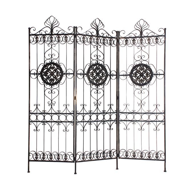 楽天市場】パーテーション アイアン 間仕切り パーティション3連