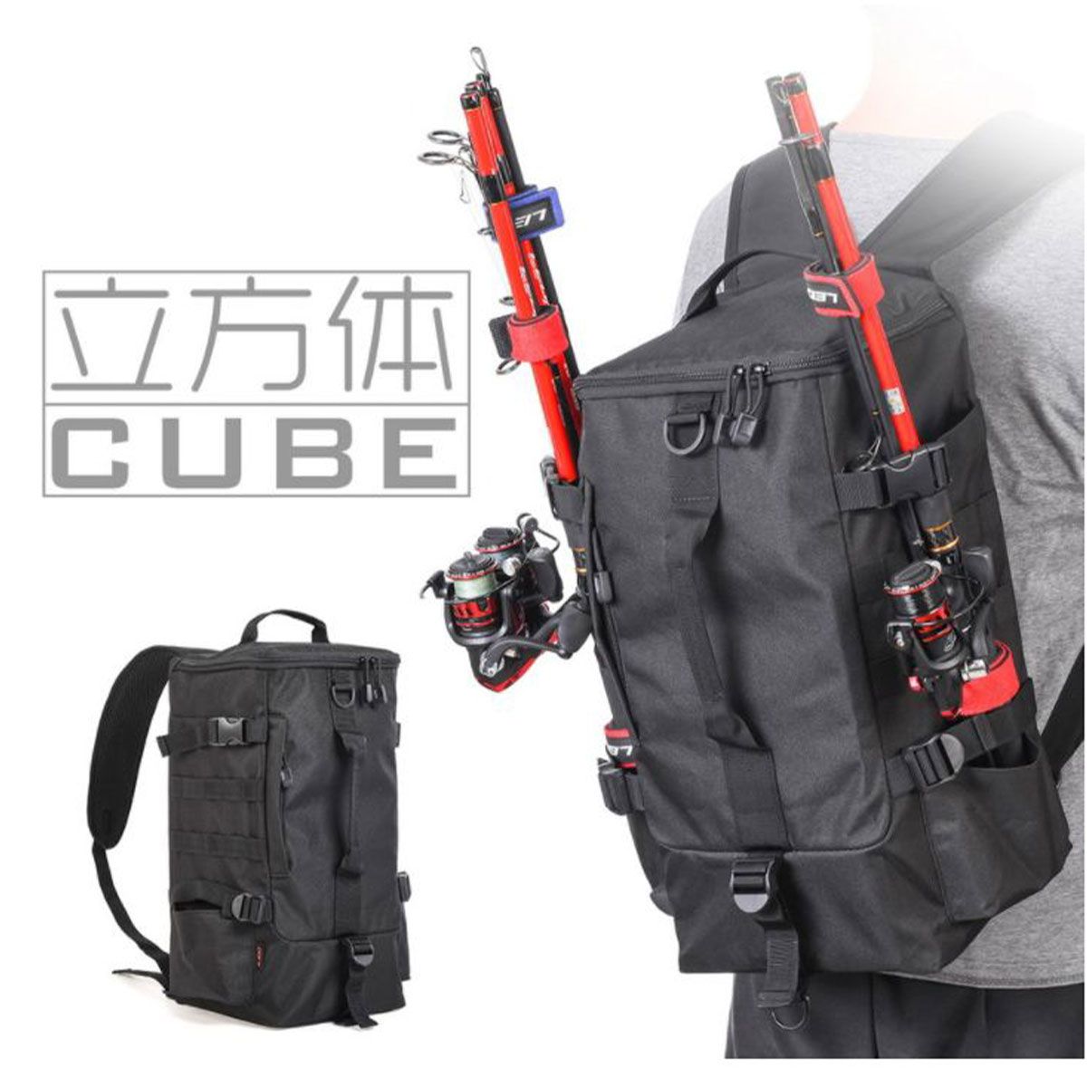 楽天市場】アウトドア フィッシング バッグ ロッド 肩かけ