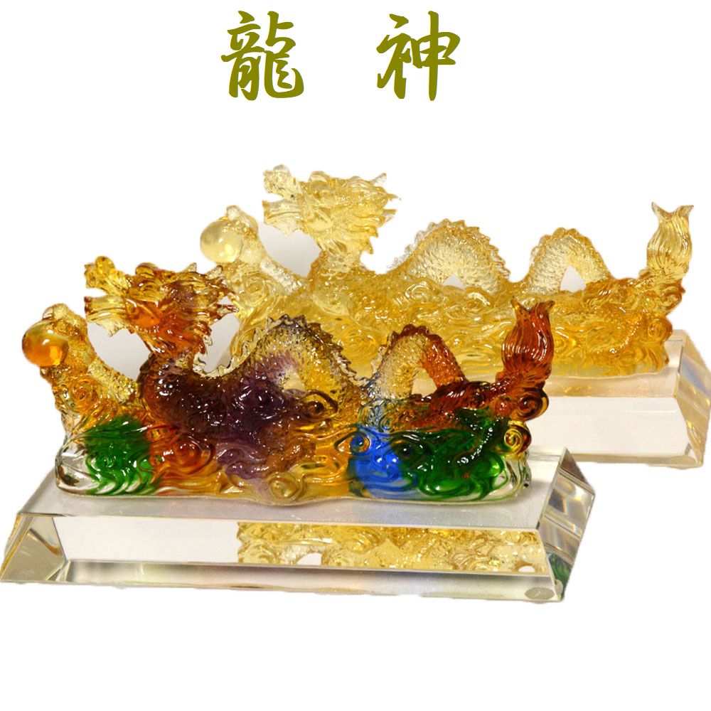 楽天市場】龍神 風水 クリスタル 置物 ガラス 玉 開運 恋愛 幸運