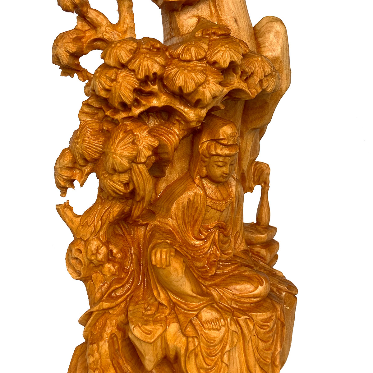 話題の行列木彫り 仏像 観音様 観音菩薩像 観音菩薩 立像 仏教美術
