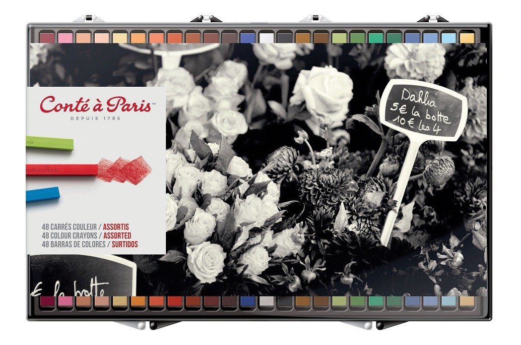 楽天市場】コンテ・ア・パリ パステルペンシル アソート48色セット