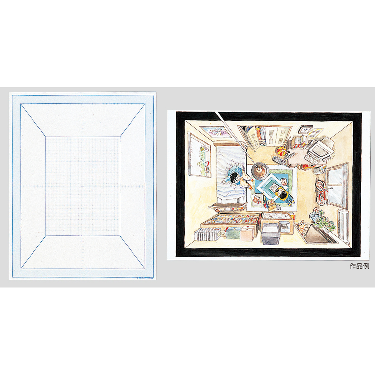楽天市場 エンジェルビュー イラストボード 一点透視 平面構成 画材 ものづくりのアートロコ