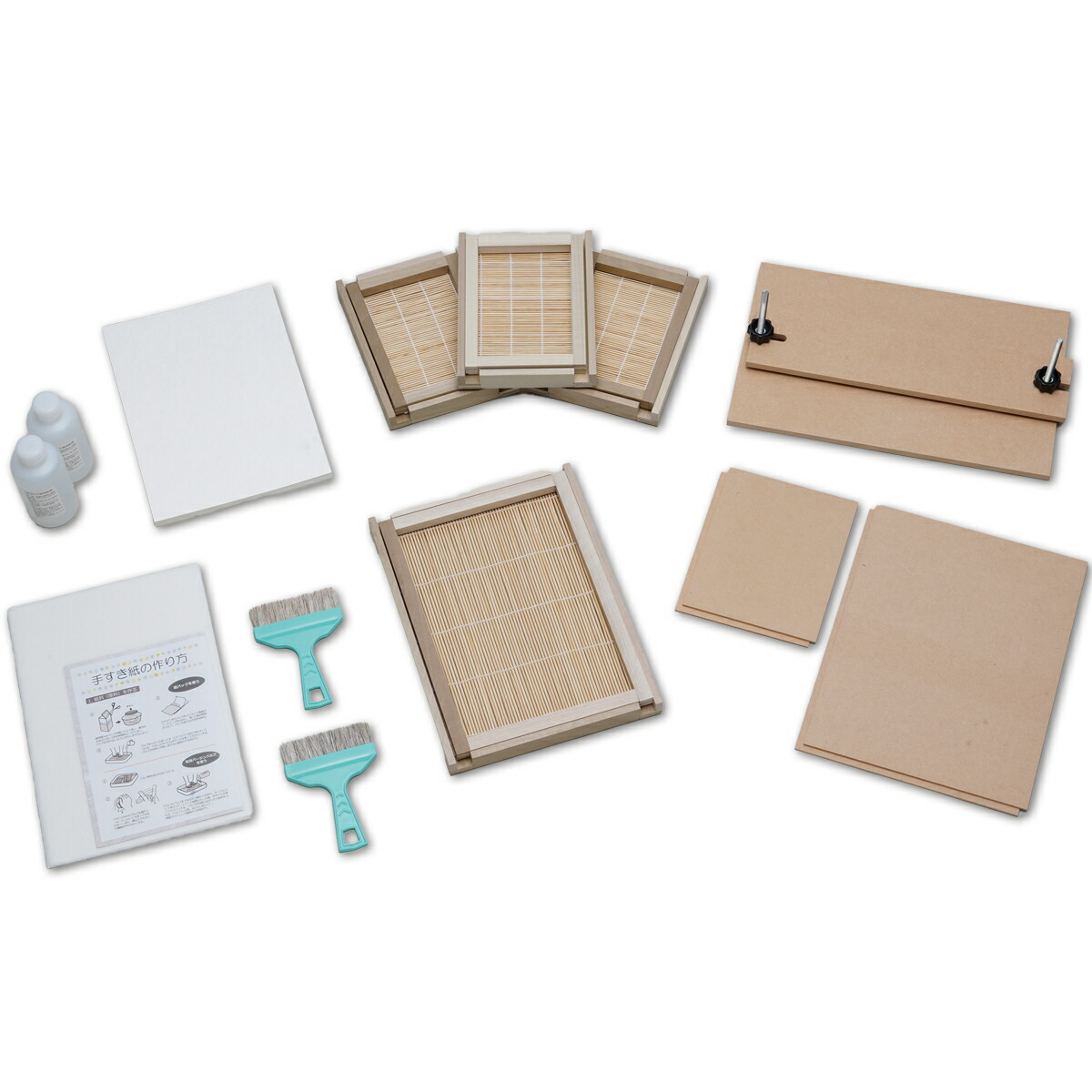 Papermaking Kit 紙漉きキット 紙の素キット（紙すき材料と道具のセット） | アワガミ